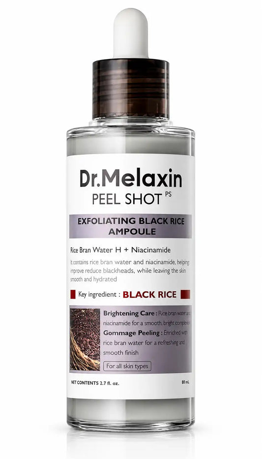 Suero Exfoliante Arroz Negro para Textura y Glow (AHA/BHA + Niacinamida) | Dr. Melaxin